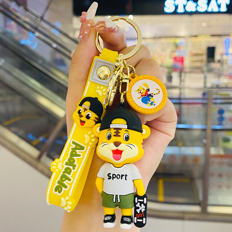 Sportsman series tiger doll cartoon keychain