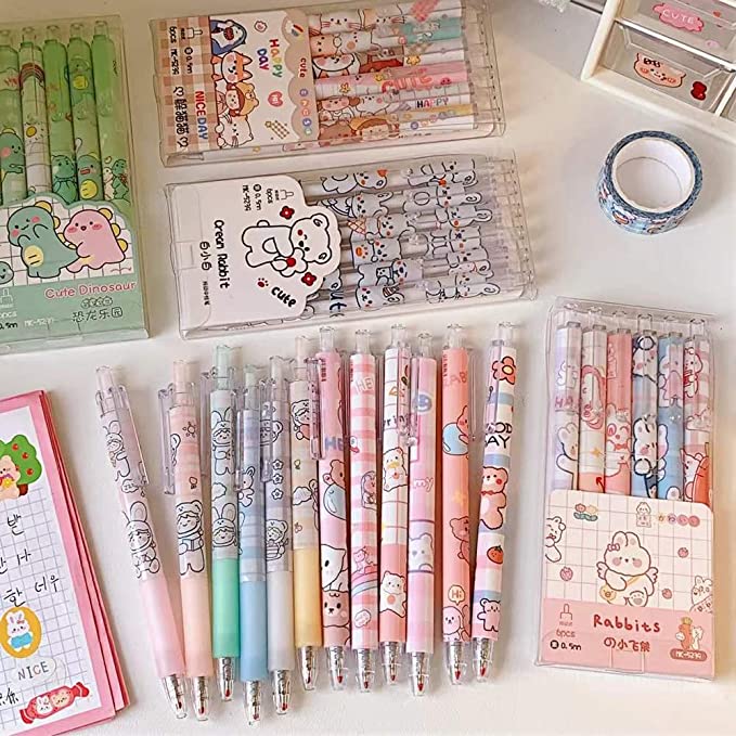 Cartoon unisex pen 0.5mm (6pcs/box)