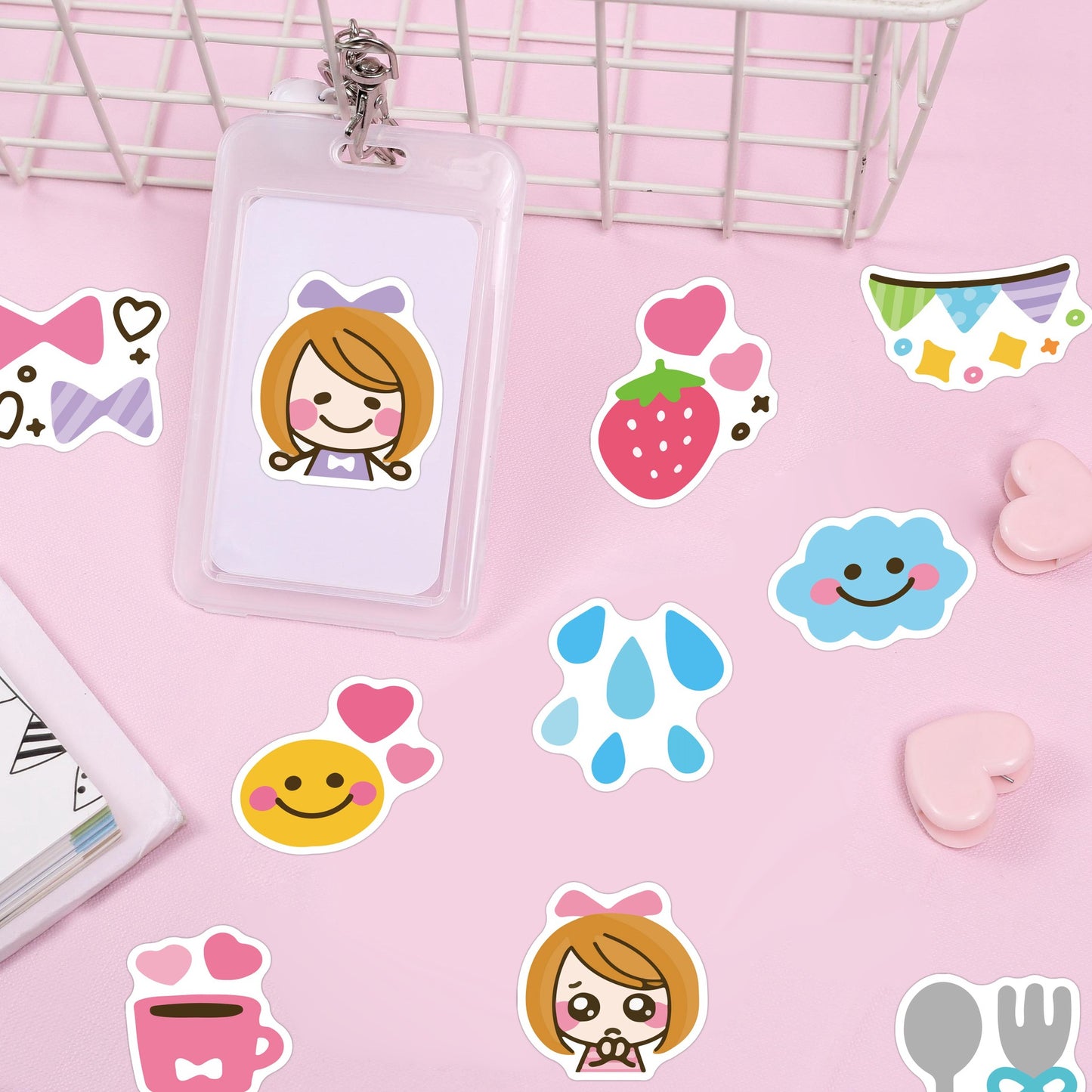 Kawaii Cute Little Girl Stickers (40pcs)