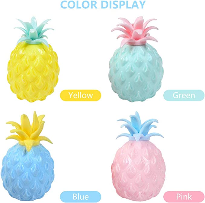 Wacky relief pineapple squeeze ball (color random)