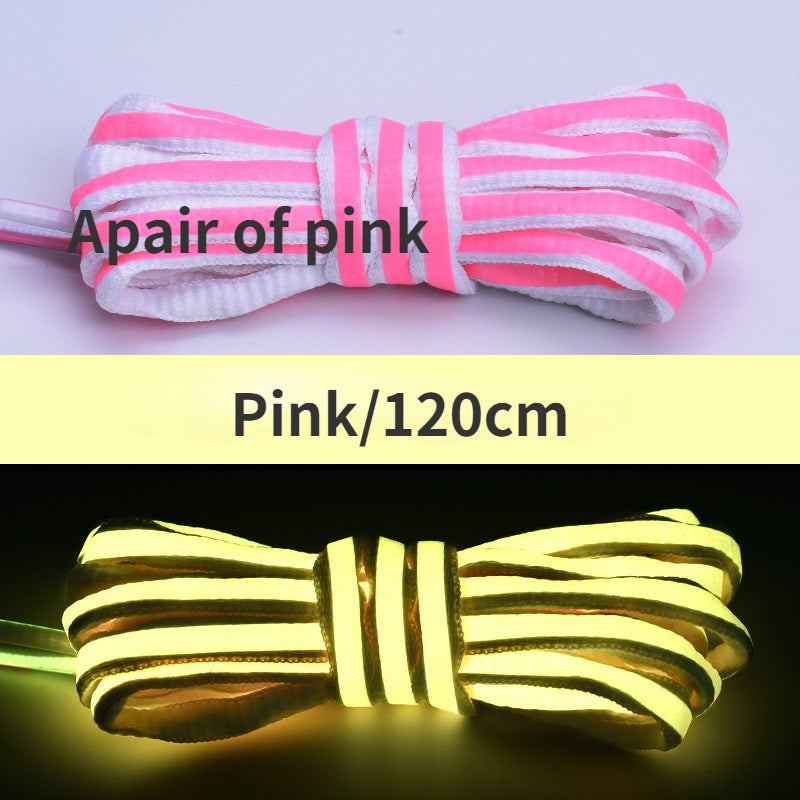 Laser luminous shoelaces