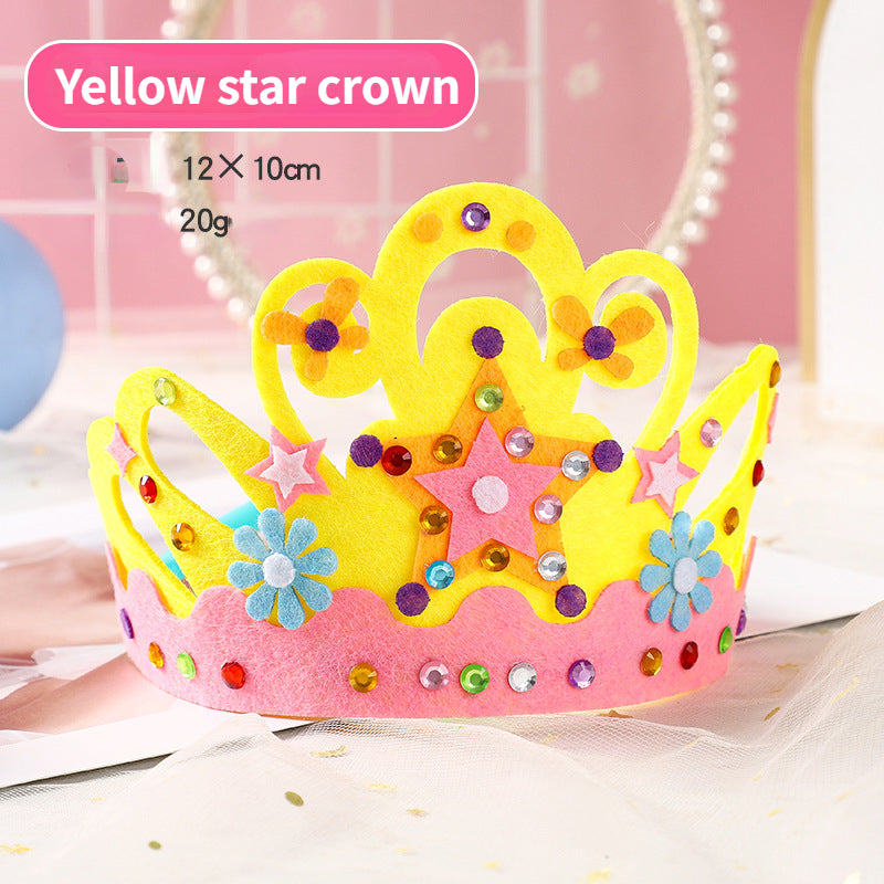 DIY handmade non-woven crown hairband creative birthday hat