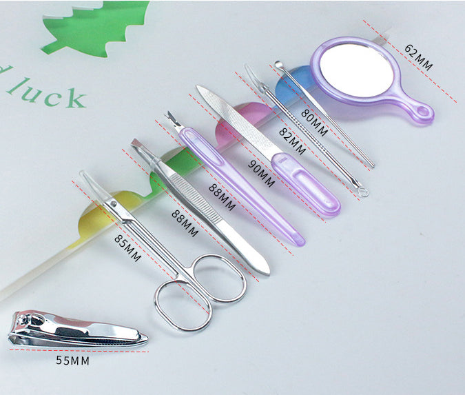 Apple nail cutter eight-piece nail care tools(color random)