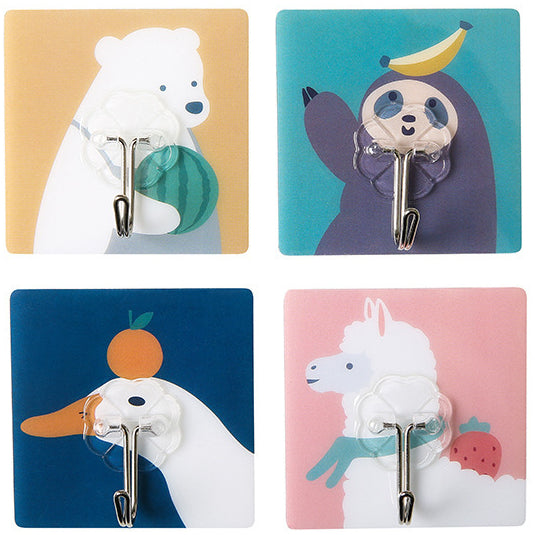 No-punch animal paste hooks (4pcs/set)