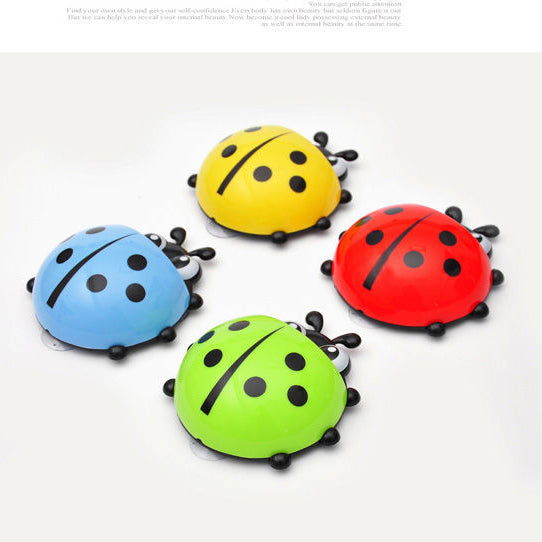 Ladybug toothbrush holder