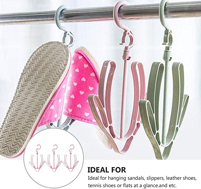 Double hooks home wing drying shoe hooks (3pcs/set)