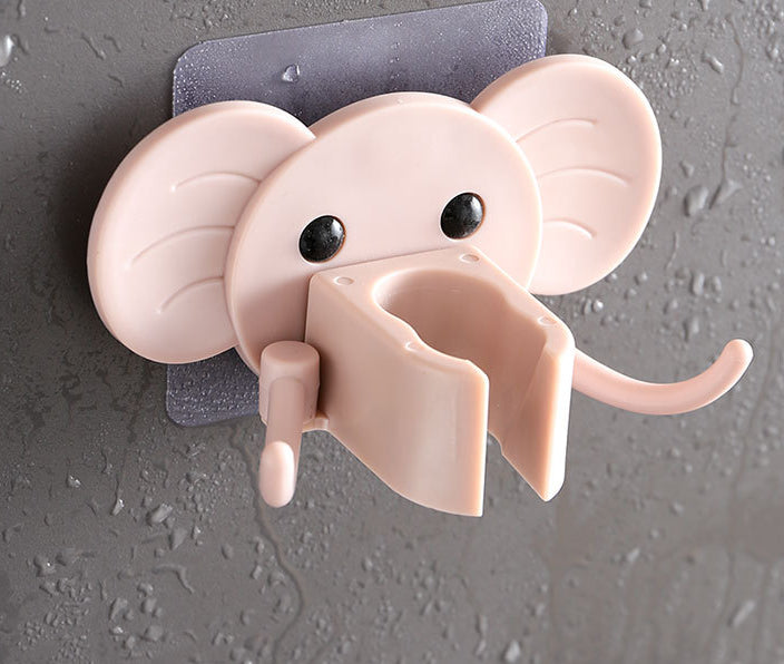 Cartoon elephant shower brush hook