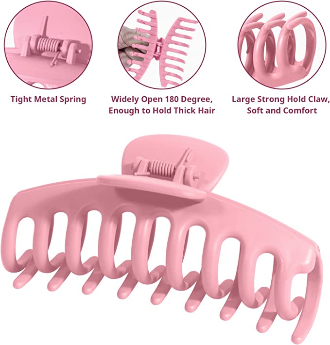 Fashionable and versatile frosted hair claw