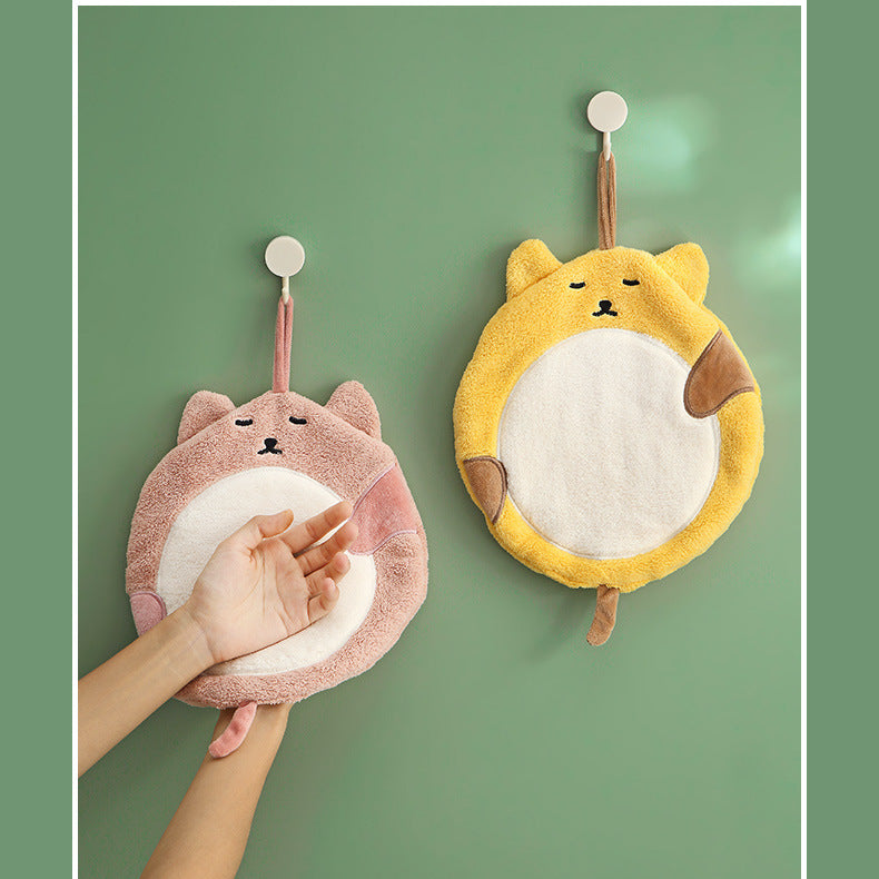 Fat Cat Hanging Hand Towel