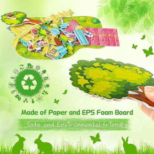 Children's Puzzles Early Learning Educational Toys Paper 3D Puzzles