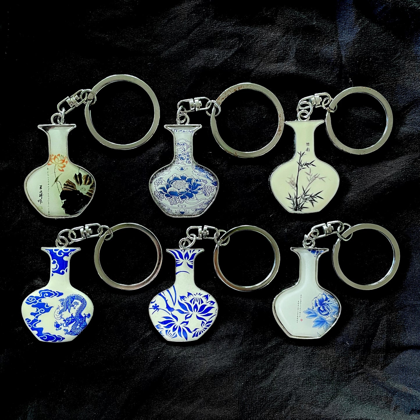 Chinese Style  Celadon Keychain