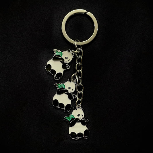 Chinese Style Keychain: Panda and Bamboo