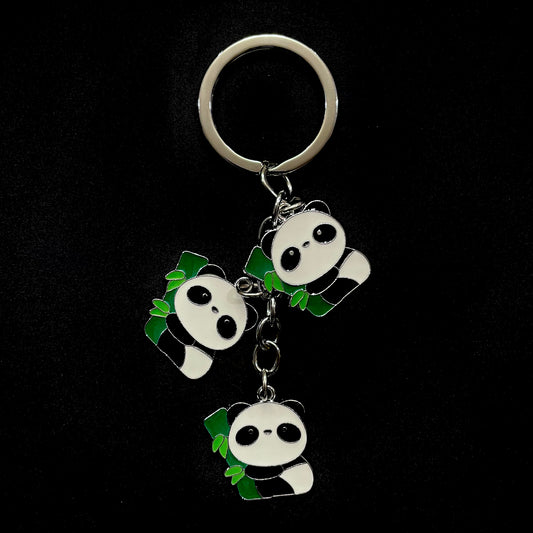 Chinese Style Keychain: Panda and Bamboo