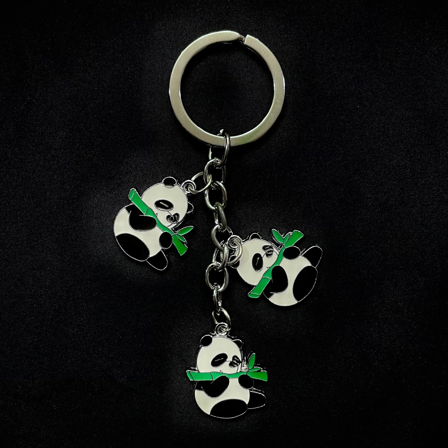 Chinese Style Keychain: Panda and Bamboo