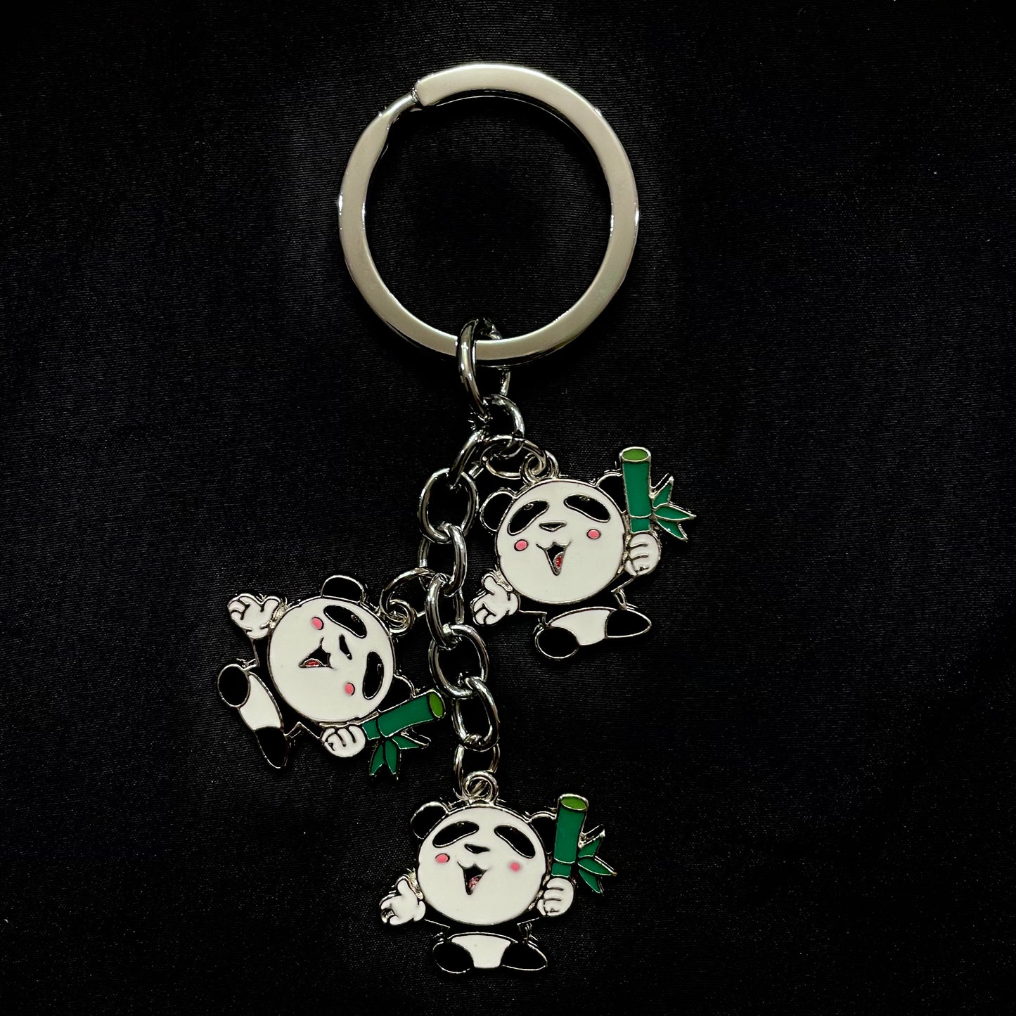 Chinese Style Keychain: Panda and Bamboo