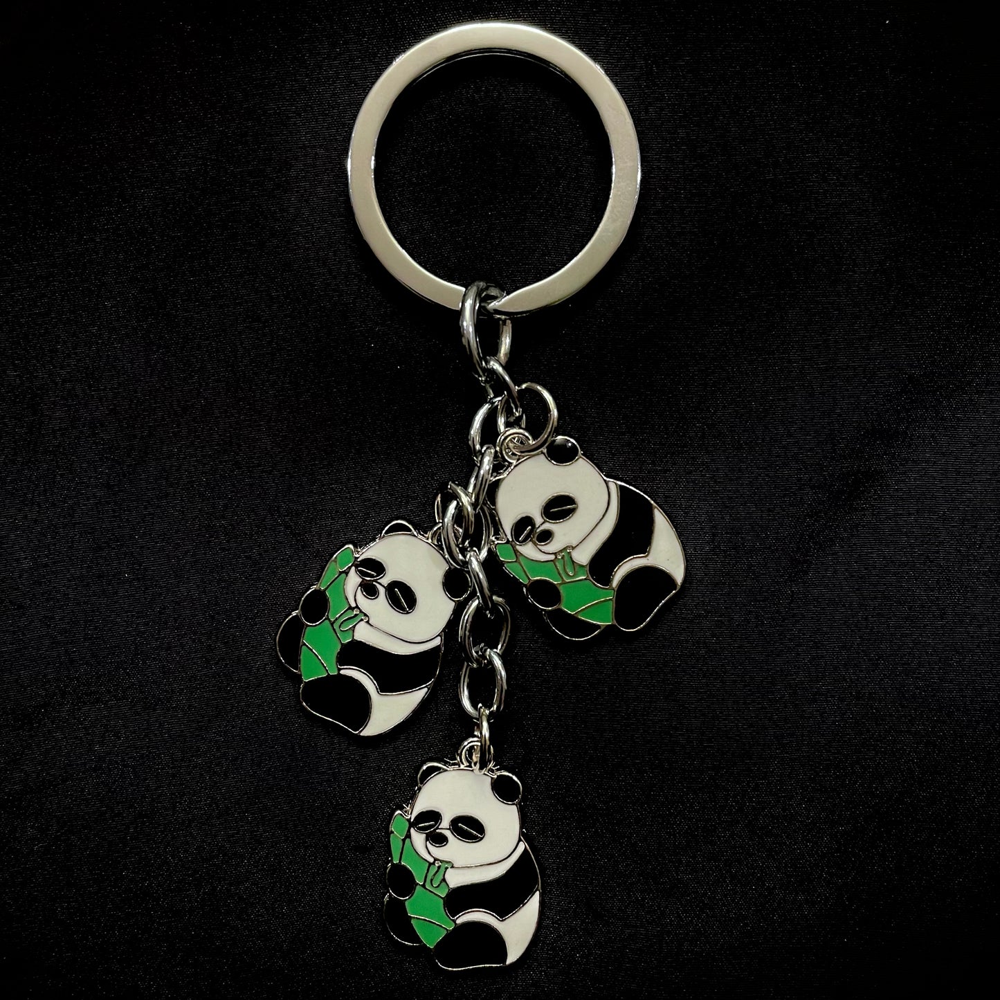 Chinese Style Keychain: Panda and Bamboo