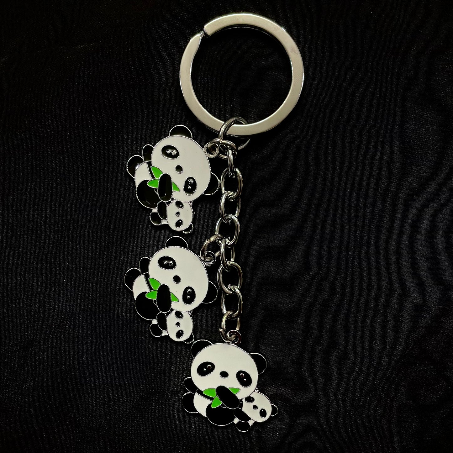 Chinese Style Keychain: Panda and Bamboo