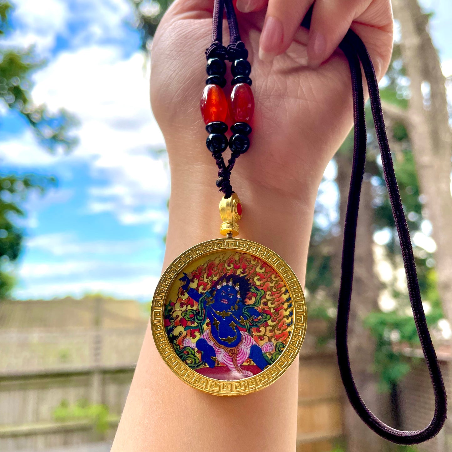 Tibetan Buddhist Pendant Praying Ornaments