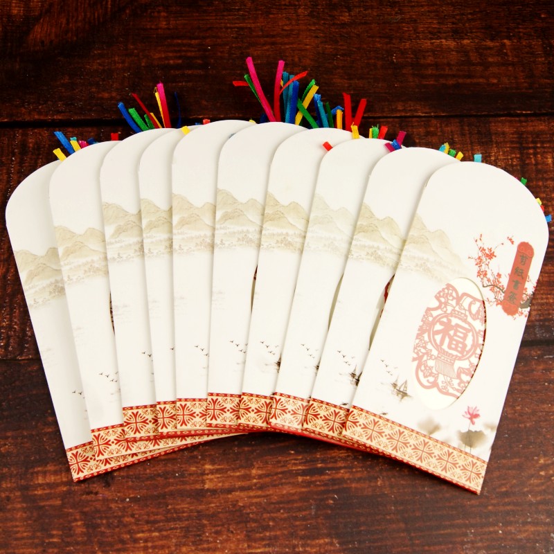 Traditional Handmade Paper-cut Bookmarks with Chinese Characteristics(A pack of 6)