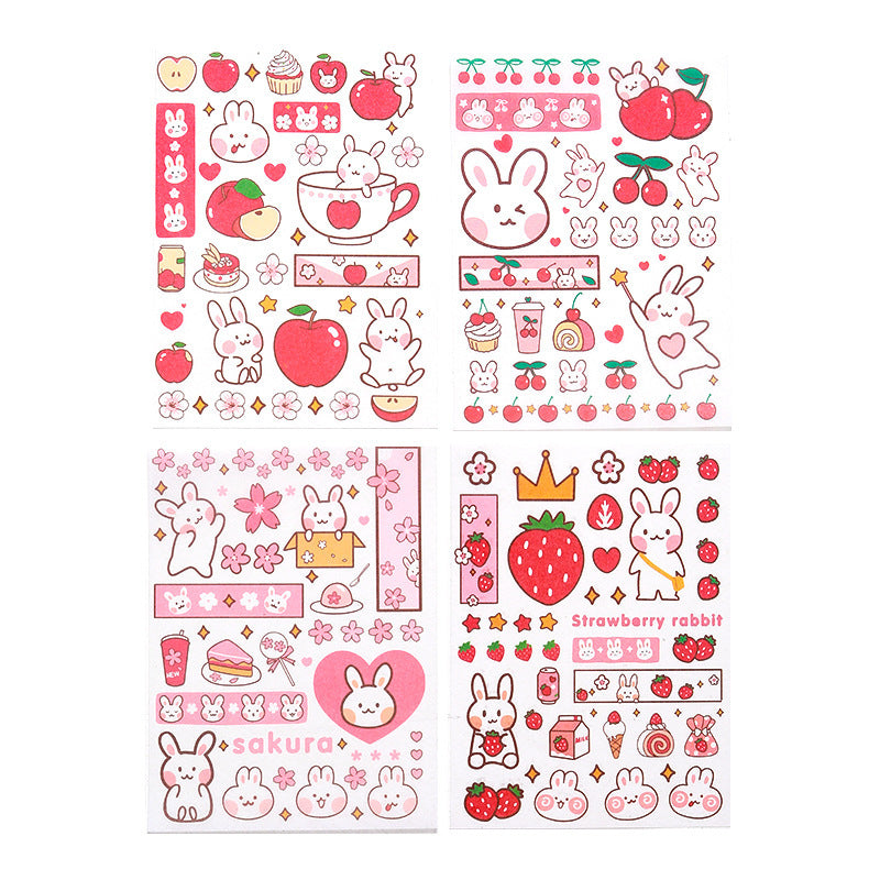 Mugs luggage handbook stickers(4 sheets)