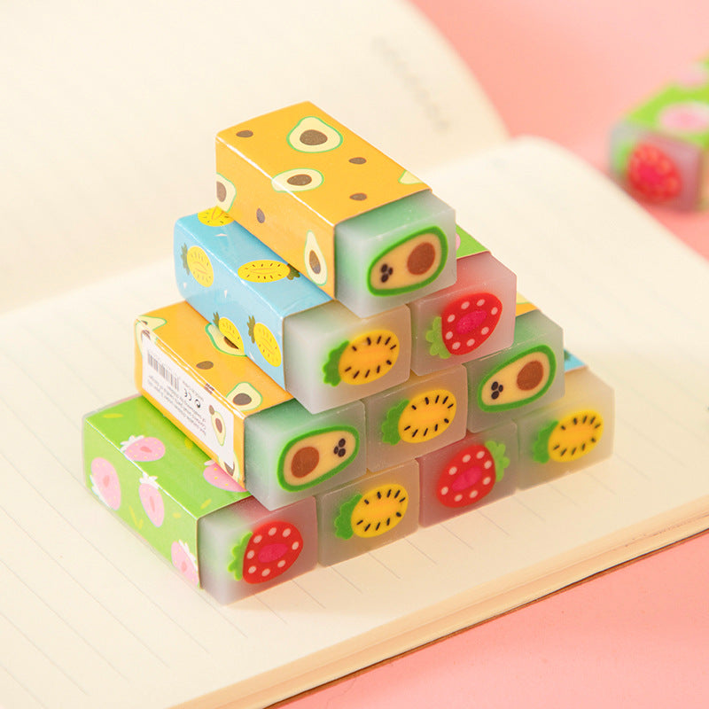 Creative cartoon jelly fruit eraser