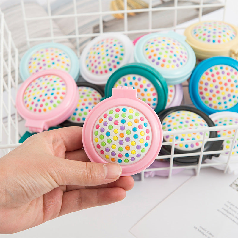 Candy-colored folding portable airbag rainbow comb