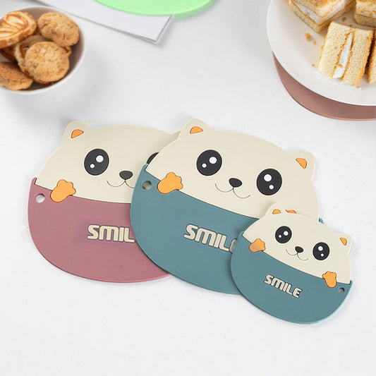 Cartoon cute PVC insulated coaster placemats (set of 3)