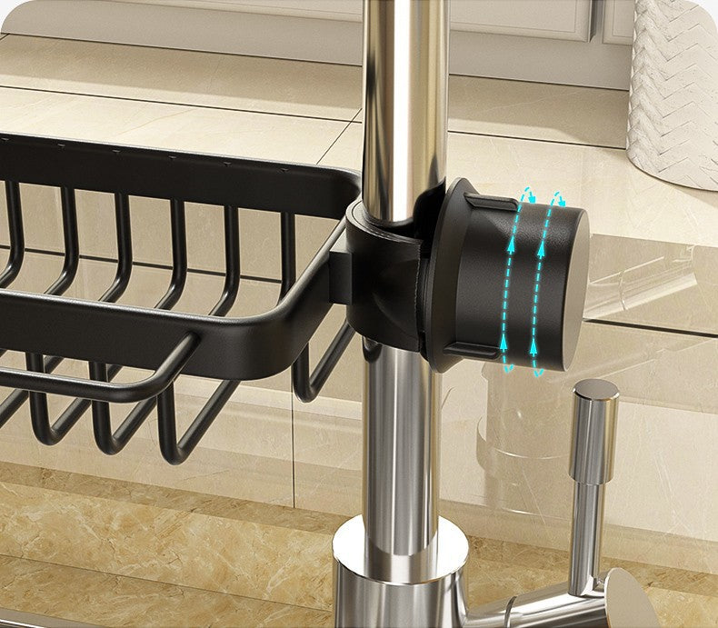 Kitchen faucet shelf