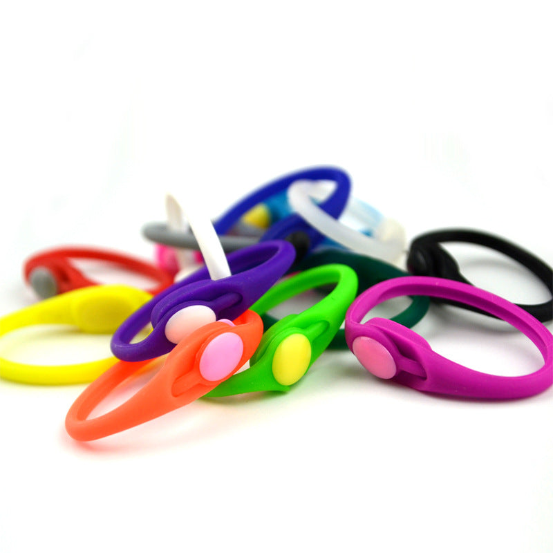 Candy-colored round toe silicone non-binding elastic shoelaces