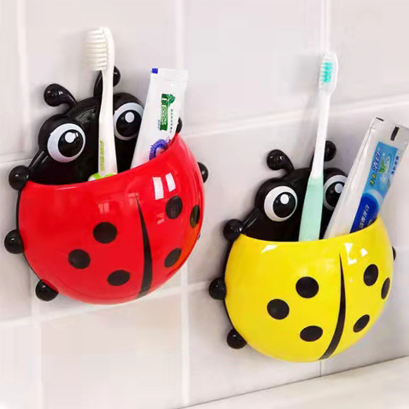 Ladybug toothbrush holder