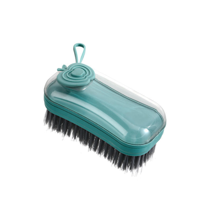 Soft bristle multifunctional plus liquid cleaning brush