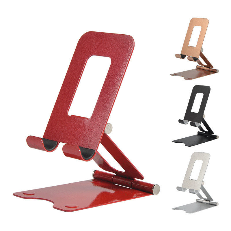 Metal cell phone folding lazy bracket