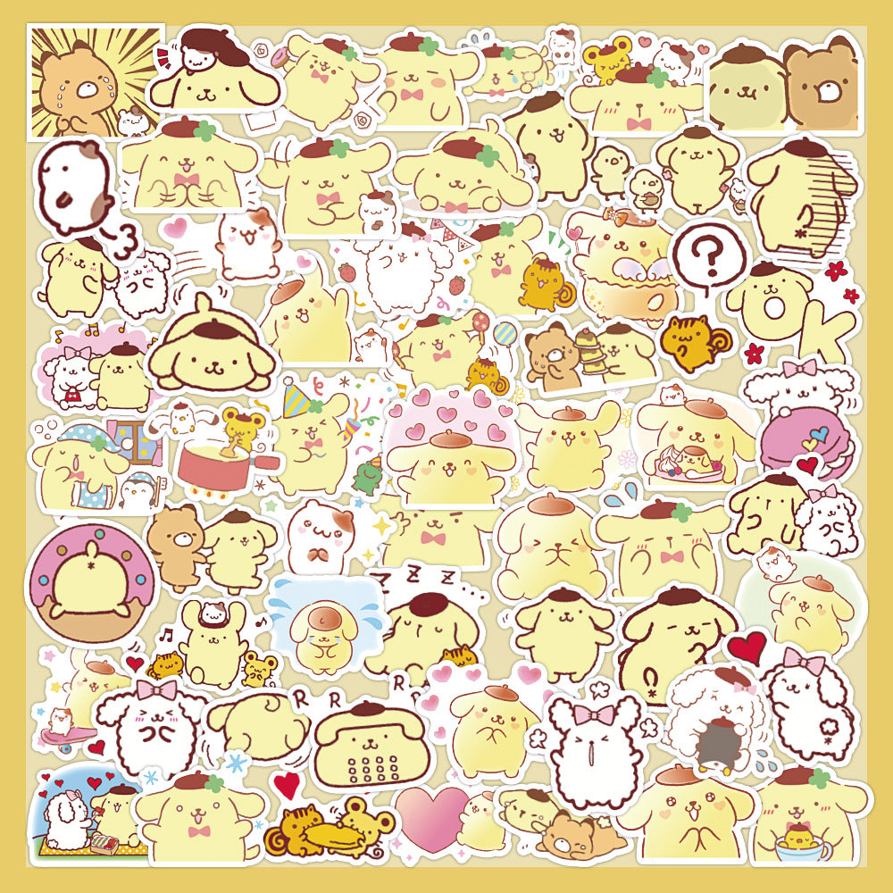 Cute Pudding Dog Stickers (60pcs)