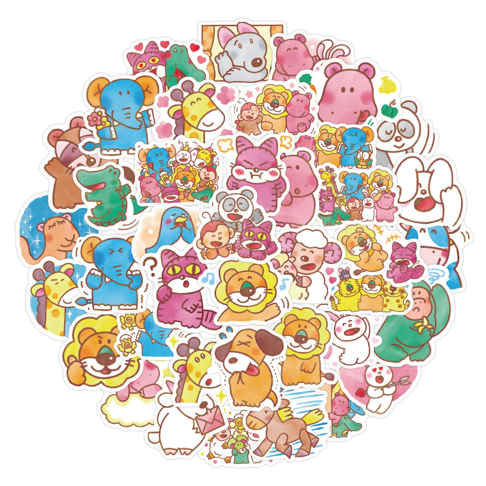 Cartoon Doodle Animal Stickers (40pcs)