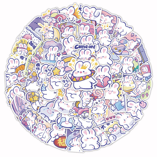 Cute Doodle Puppy / Bunny Stickers (60pcs)