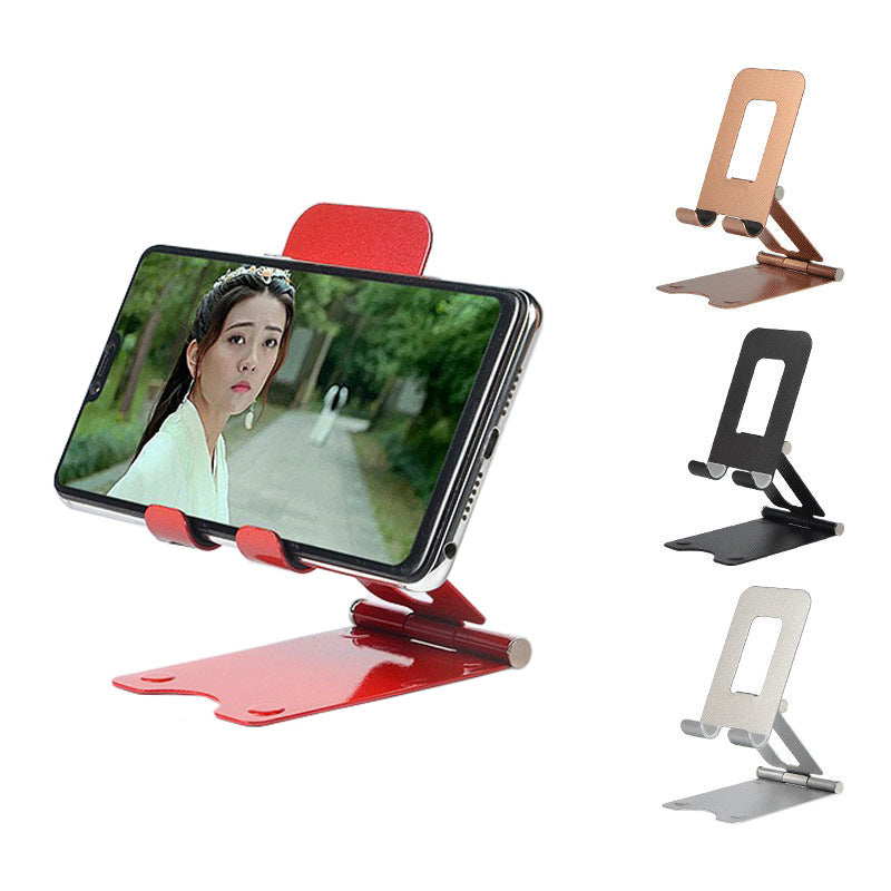 Metal cell phone folding lazy bracket