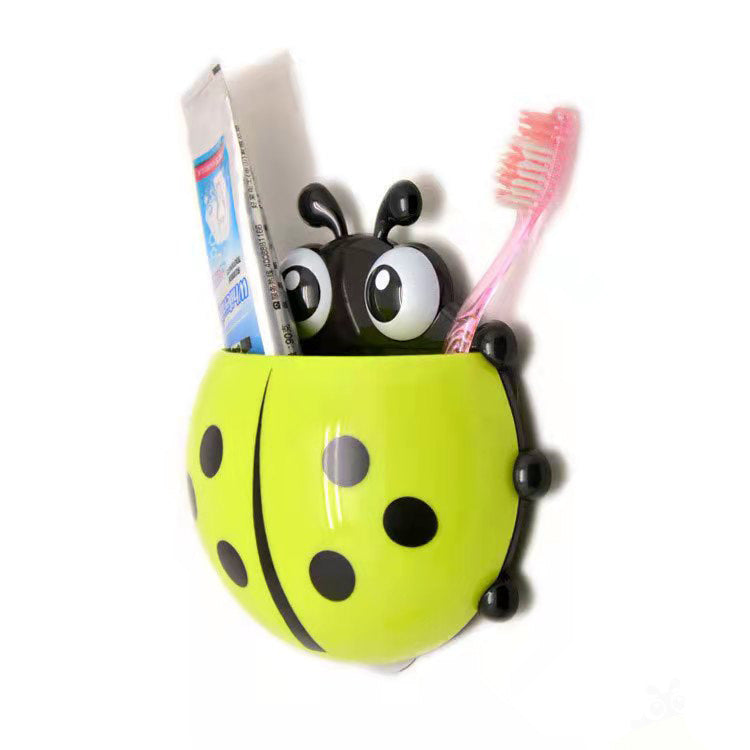 Ladybug toothbrush holder