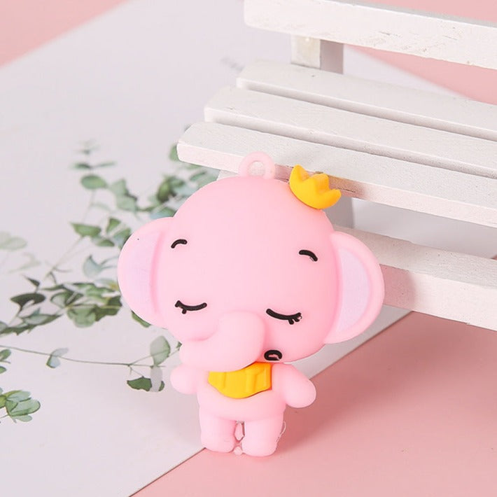 Cartoon Little Elephant Key Chain