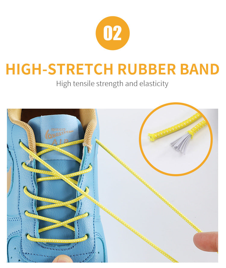 Elastic untied shoelaces