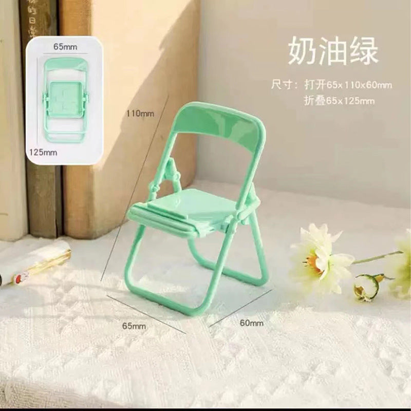 Lazy person cute chair model cell phone small bracket