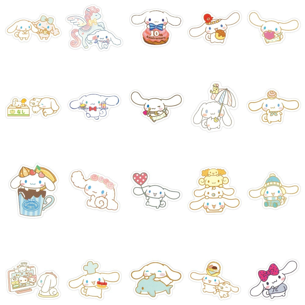 Cute Big Ears Dog Stickers (40pcs)