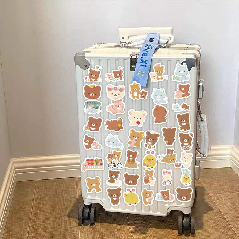 Cute Teddy Bear Stickers (60pcs)