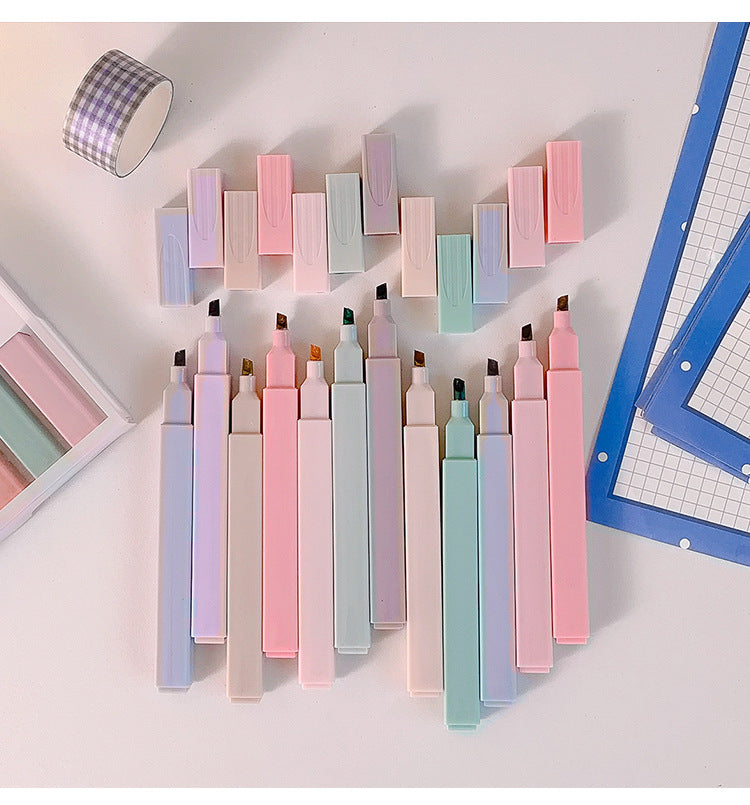 Soft tip highlighter(6 pcs/set)