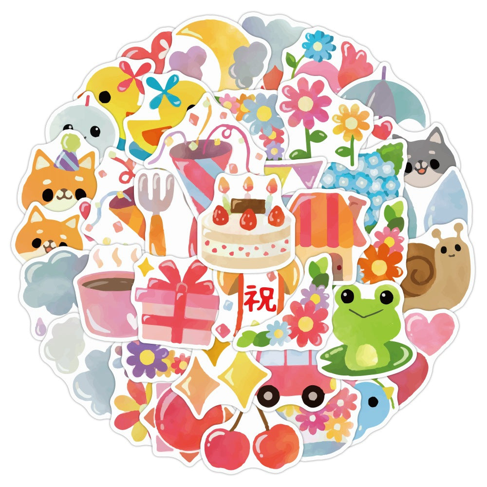 Cute little animal celebration stickers (40pcs)