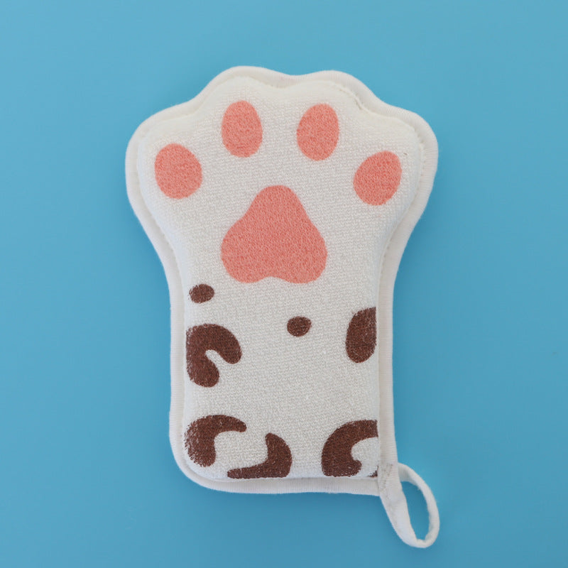 Baby bath bear claw sponge children's scrubbing towel