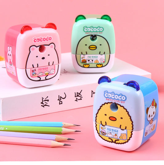 Cute cartoon animal pencil sharpener