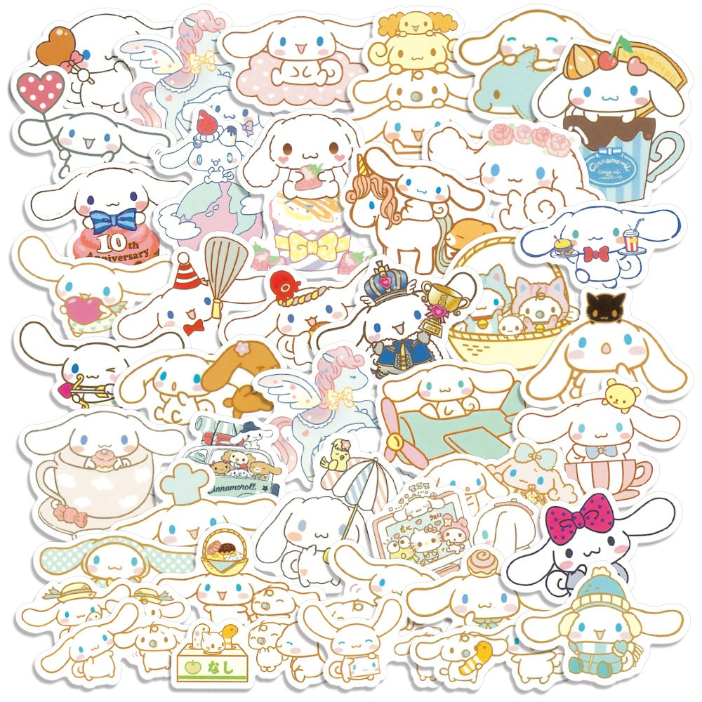 Cute Big Ears Dog Stickers (40pcs)