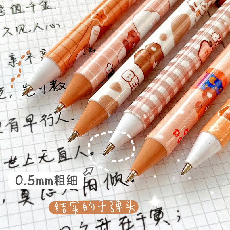 Cartoon unisex pen 0.5mm (6pcs/box)