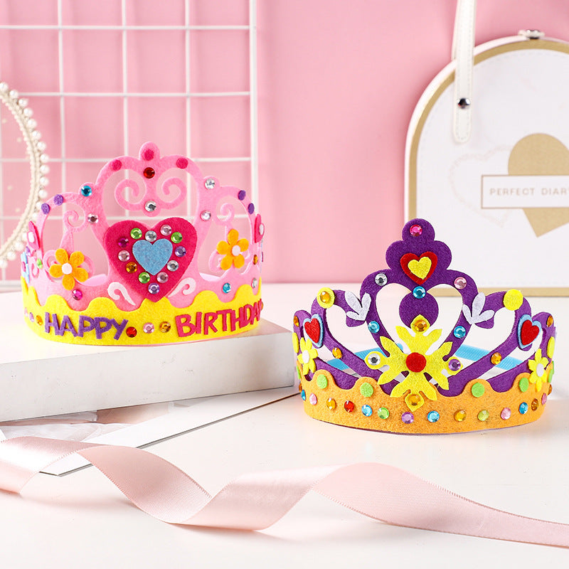 DIY handmade non-woven crown hairband creative birthday hat