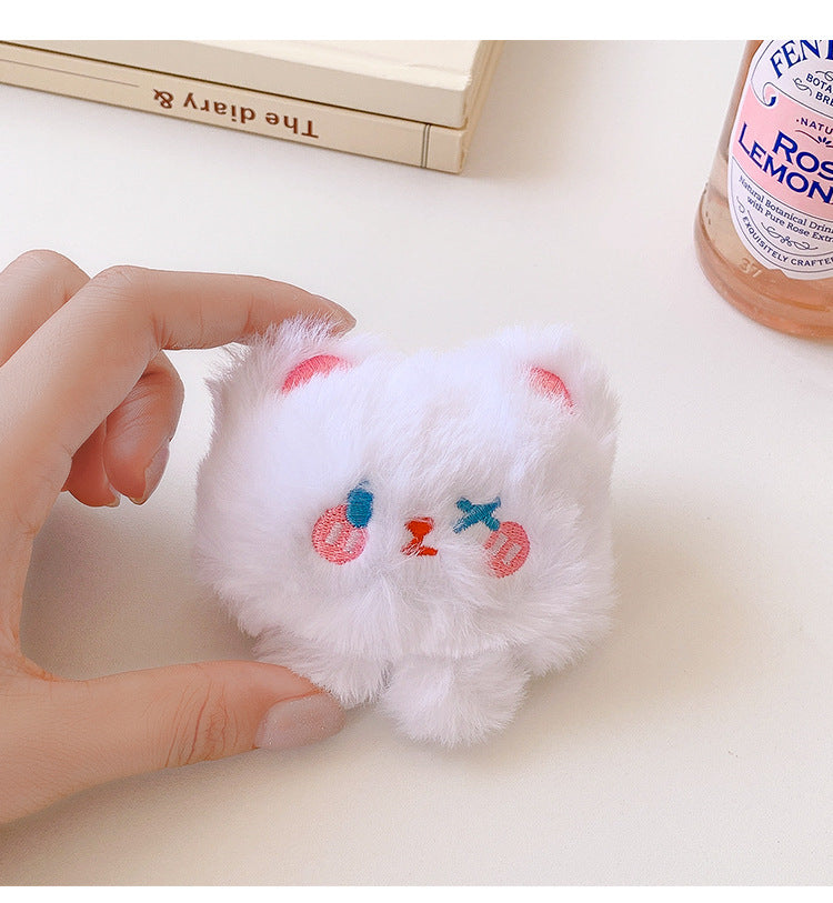 Cute plush bear bag decoration